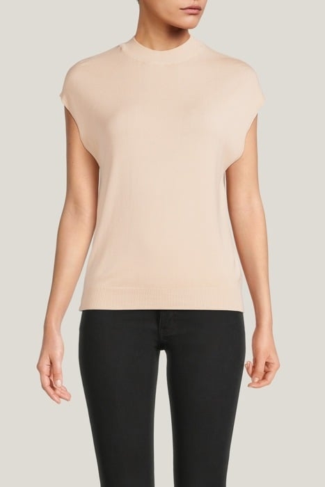 WOOD SLEEVELESS TOP CHAMPAGNE 1