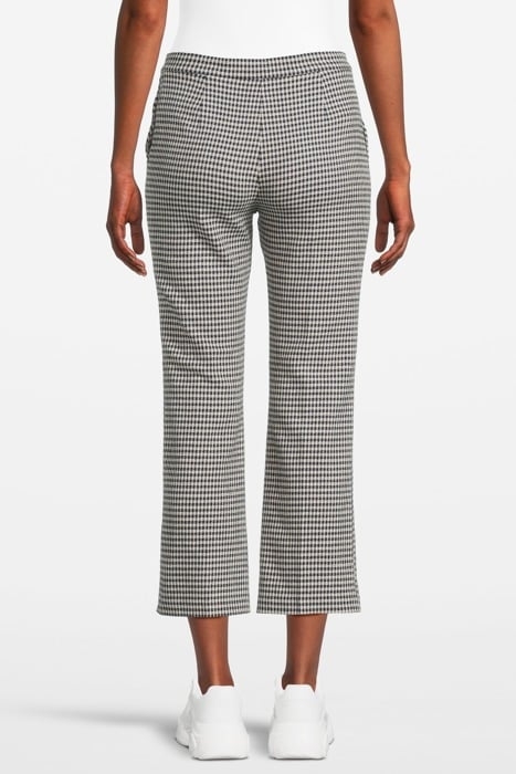 GAIO 4 PANTALONE VICHY STRETCH NAVY/ECRU 2