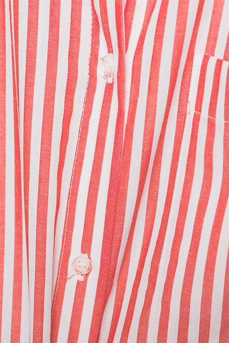 OVERSIZED STRIPED BLOUSE ORGANIC CHERRY TOMATO 5