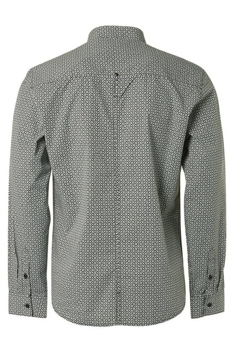 SHIRT STRETCH ALLOVER PRINTED DARK GREEN 5