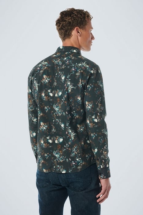 SHIRT STRETCH ALLOVER PRINTED BLACK 2