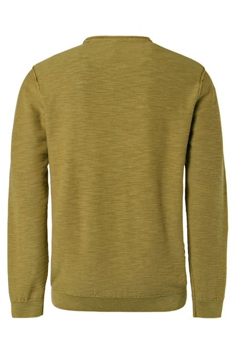 PULLOVER CREWNECK GARMENT DYED + STONE WASHED OLIVE 5