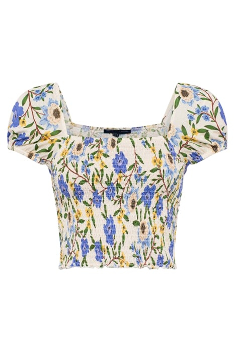 ELOISE MEADW JRSY SQ NCK TOP SUMMER WHITE MULTI 3