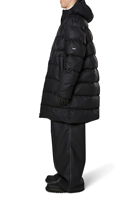 UNISEX LONG PUFFER JACKET BLACK 6