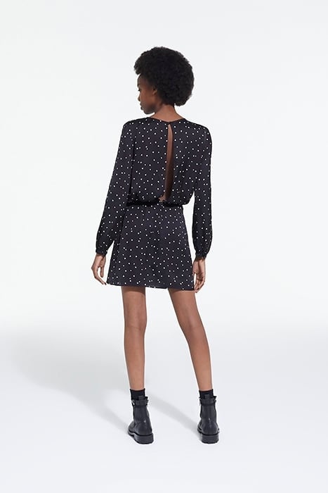 SHORT DRESS LITTLE HEARTS BLACK BLACK 4