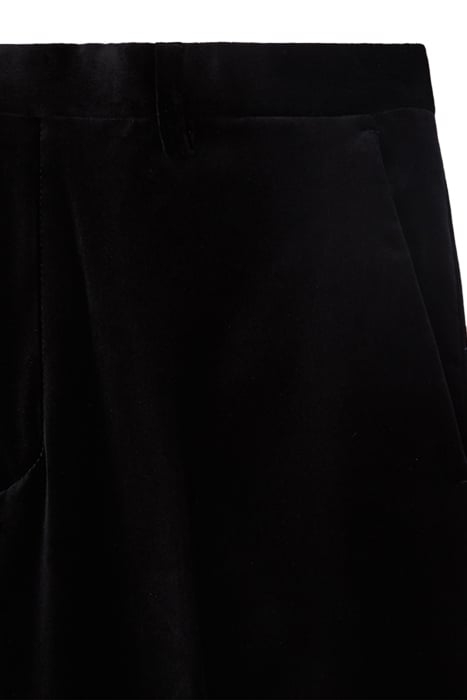 SMOOTH VELVET SUIT TROUSERS BLACK 7