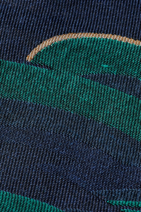 LIGHTWEIGHT JACQUARD BOMBER JACKET WAVE BLUE 3