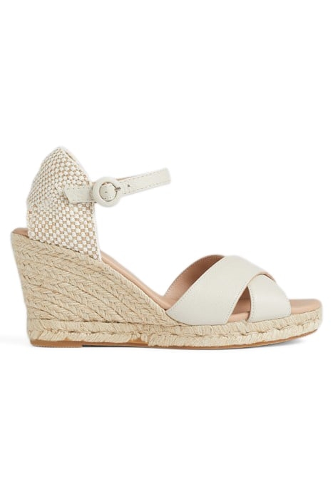 ANGELE - ESPADRILLE WEDGE IVORY 1