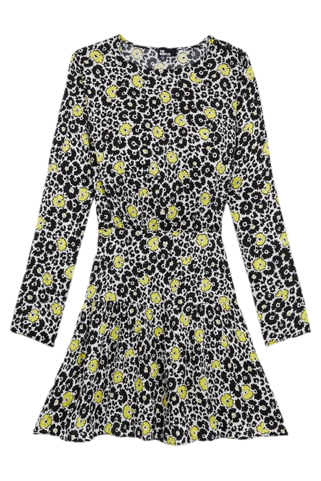 WILD BLOSSOM SHORT DRESS ECRU / YELLOW 5