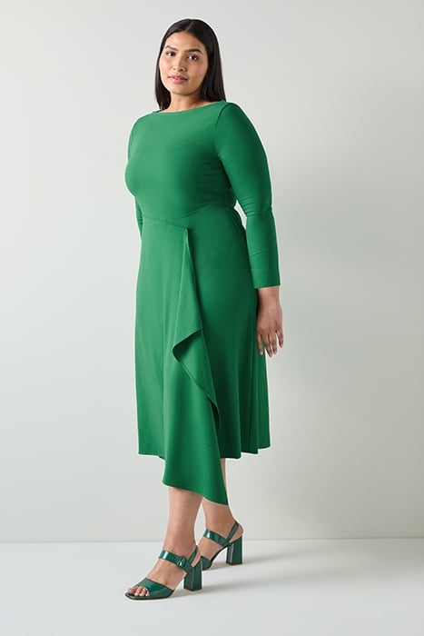 DR LENA - WATERFALL DRESS GREEN 1