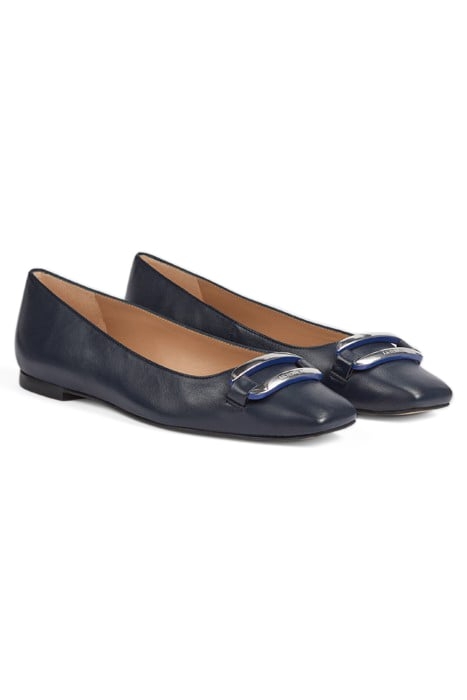 FL CAYDEN SQUARE TOE TRIM NAVY 2