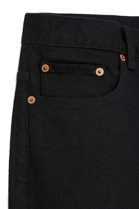 SLIM FIT JEANS JAPANESE CANVAS BLACK SELVEDGE BLACK 4