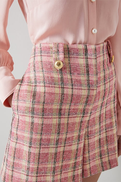 TR ELIZA - CHECK SHORTS PINK 6