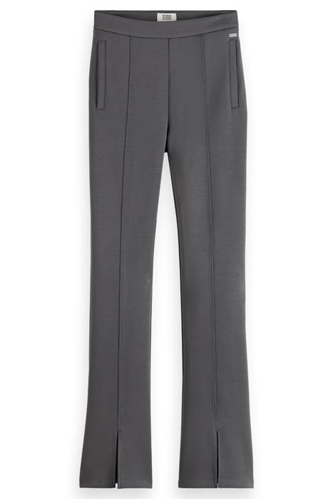 TAILORED SPLIT HEM FLARE SWEATPANT DARK GREY 4
