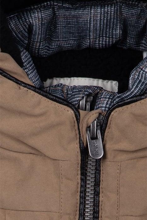 BABY BOYS’ CAMEL FUR-LINED HOODED PARKA 3