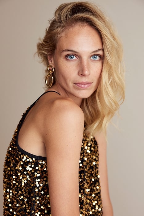 25YEARS: SINGLET SEQUINS VELOUR BLACK 5