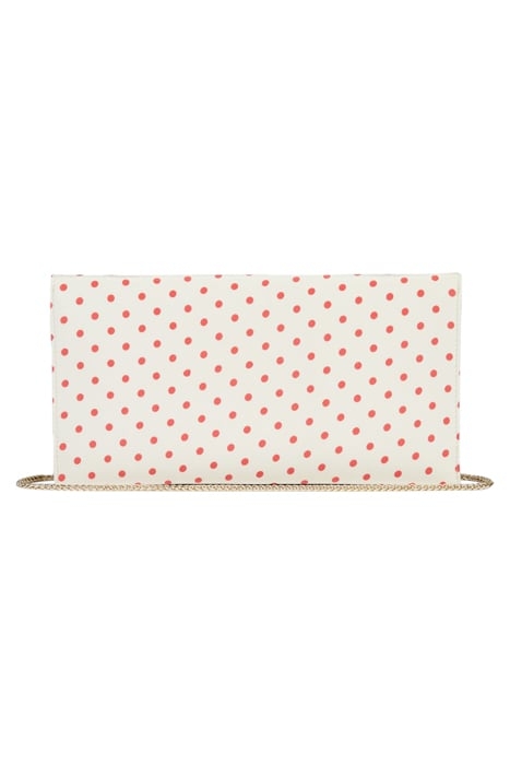 CU KENDALL CLUTCH SPOT IVORY/RED 4