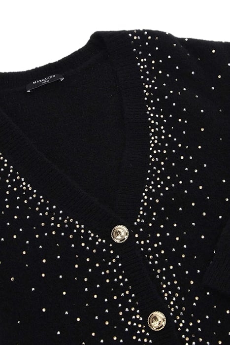 JODIE EMBELLISHED JET BLACK CARDIGAN 6
