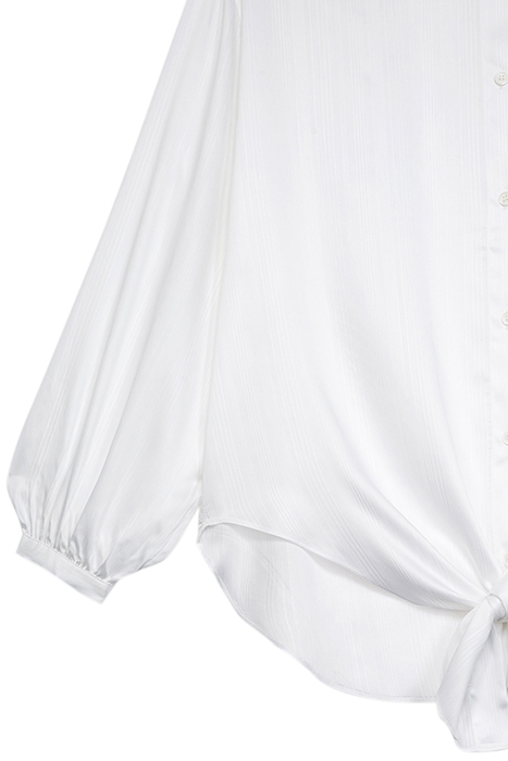 TIED BOW DETAIL SHIRT ECRU 2