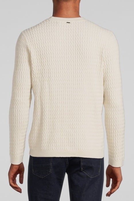 NATURAL TEXTURED KNIT SWEATER NATURAL 2