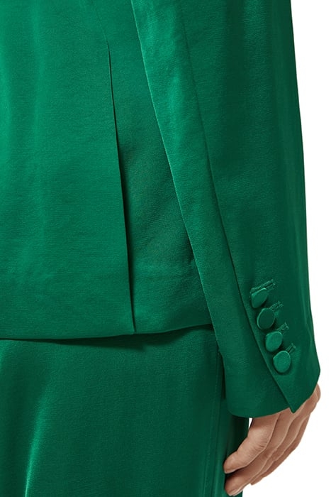 BELTED SATIN SINGLE BREASTED BLAZER PINE TREE 8