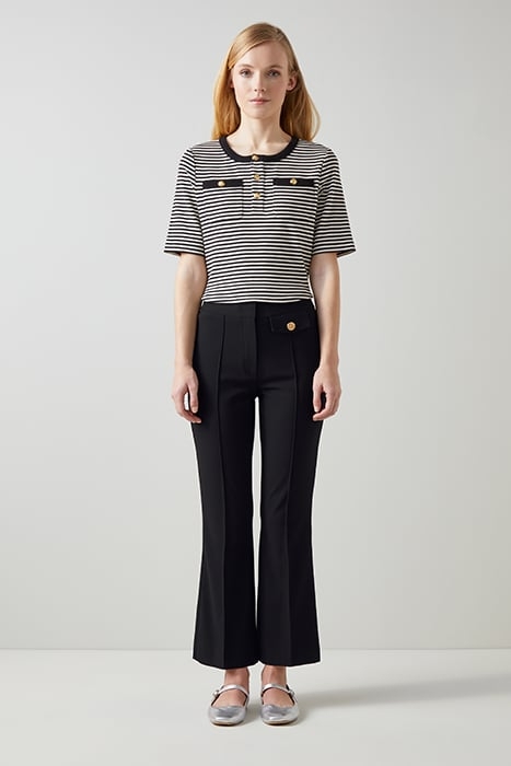 TR SONI - CROP ANKLE FLAR BLACK 4