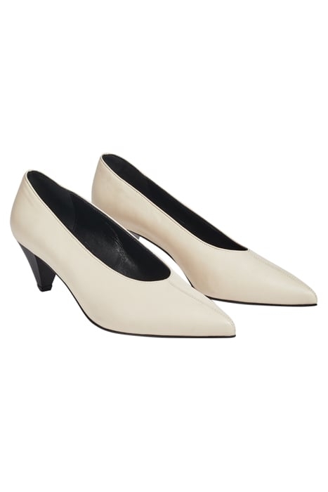 CC ZAYLA CONE HEEL ECRU 2