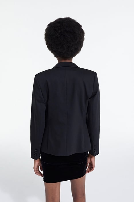 VELVET SUIT JACKET BLACK 2