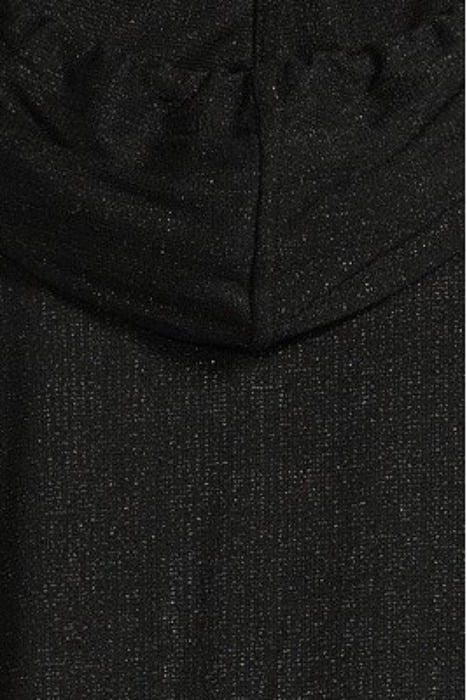 BLACK HOODED KNIT TOP 5