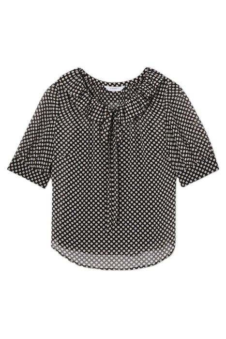 TW COCO POLKA DOT BLOUSE BLACK/CREAM 4
