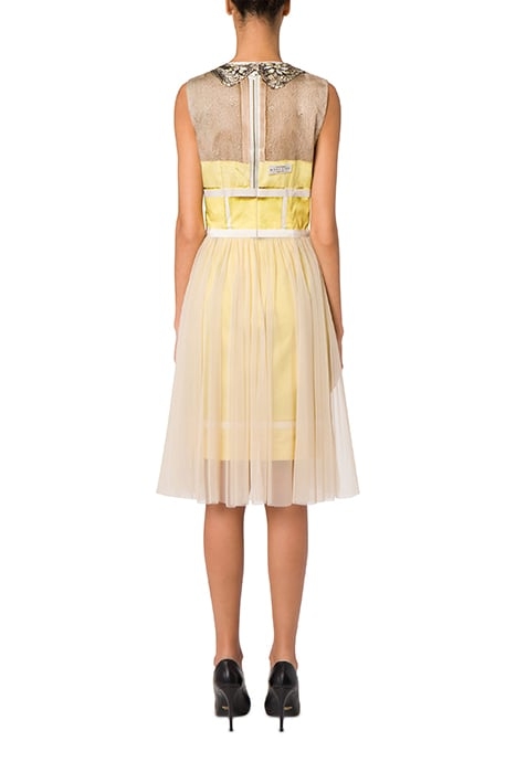 INSIDE OUT TROMPE-L'ŒIL POPLIN DRESS MULTICOLOR 2