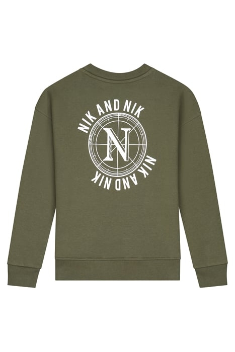 ABEL SWEATER ARMY GREEN 2