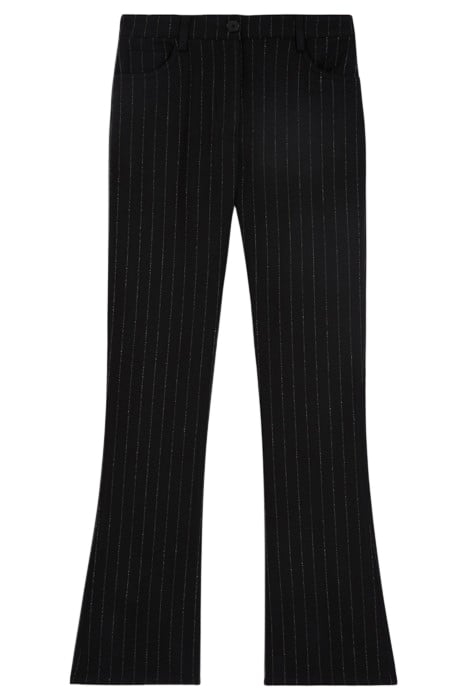 SUIT TROUSERS WITH 5 POCKET DETAILS BLACK WHITE 1
