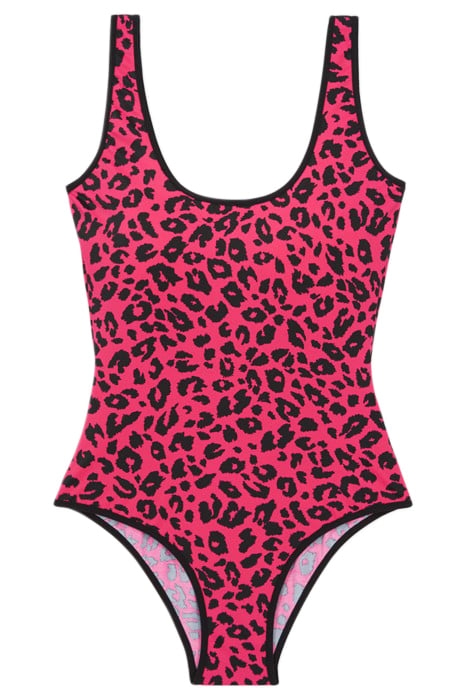 ONE-PIECE BATHING SUIT BLACK / PINK 1