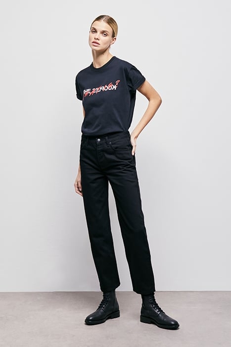 STRAIGHT RAW JEANS BLACK 5