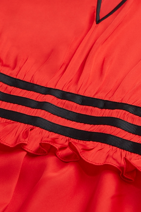 SHORT SLEEVELESS DRESS RED 2