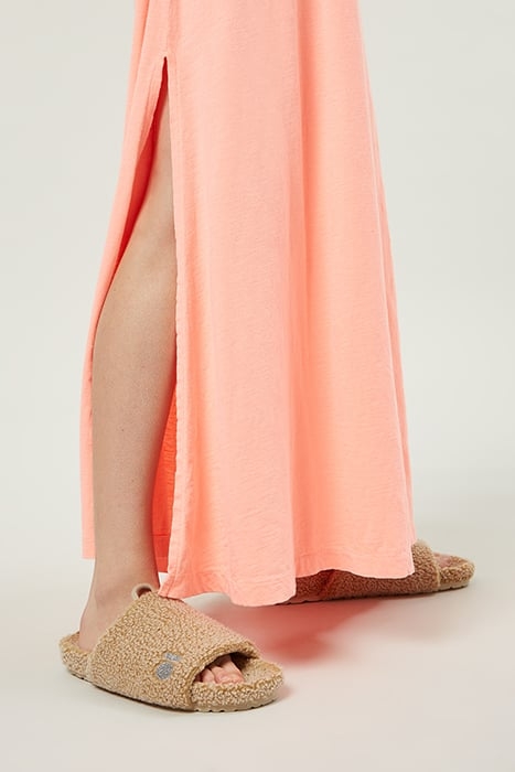 STRAPPY DRESS FLUOR CORAL 5