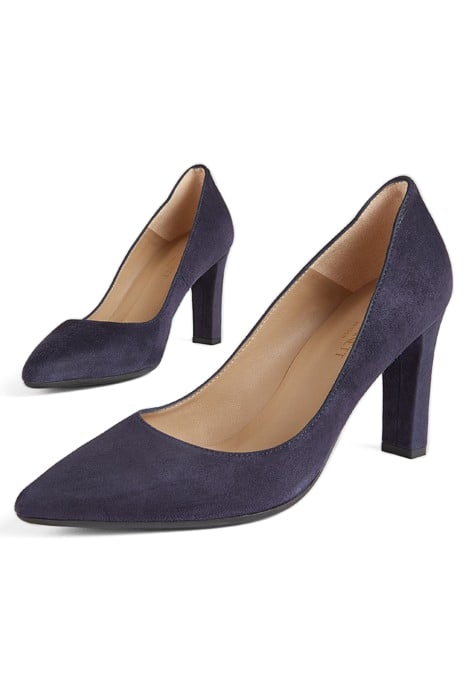 TESS BLOCK HEEL PUMP NAVY 3
