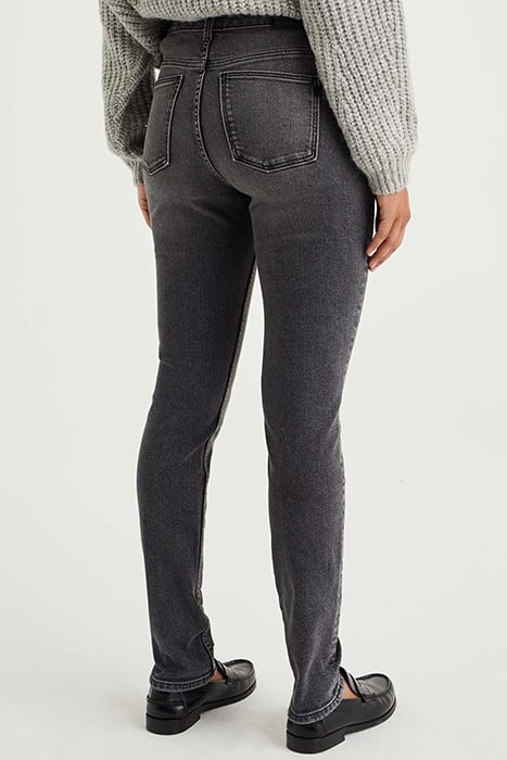 5POCKET HIGH WAIST DARK GREY 2