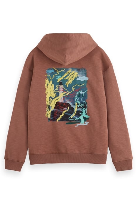 FRONT BACK LIGHTHOUSE ARTWORK HOODIE DRIFTWOOD 2