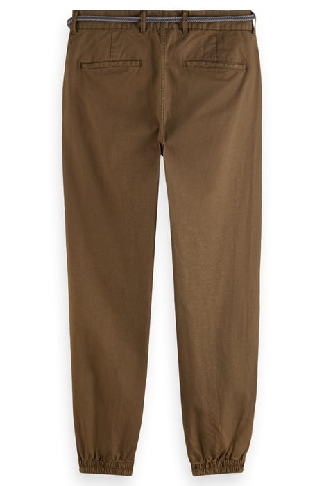 SEASONAL - RELAXED FIT GARMENT-DYED LINEN-BLEND CHINO JOGGER 4
