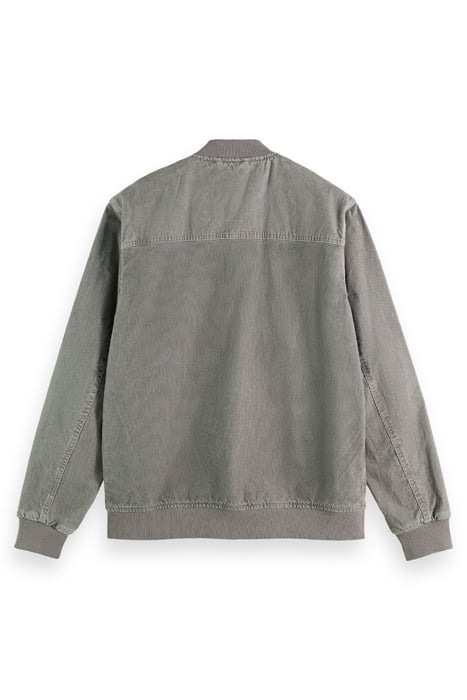 WASHED CORDUROY BOMBER JACKET SEAL GREY 2