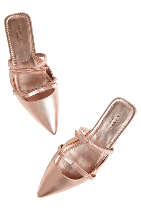 ARIELLA - FLAT MULE WITH PALE ROSE 3