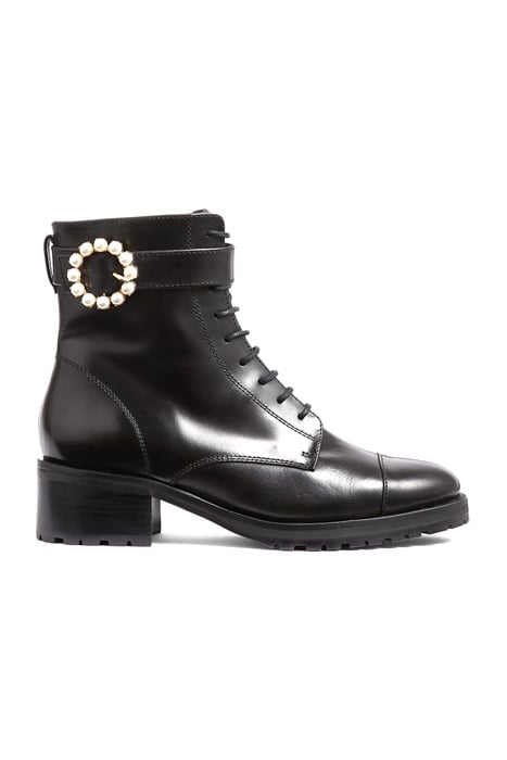 MARTINA PEARL TRIM ANKLE BLACK 1