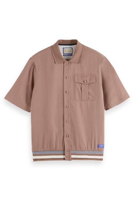 TENCEL POLO SHIRT DRIFTWOOD 1