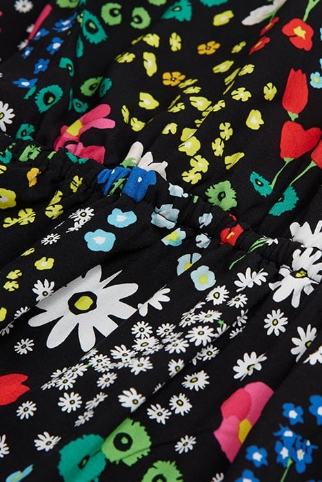 LONG SLEEVELESS DRESS WITH V NECKLINE MULTICOLOR 2