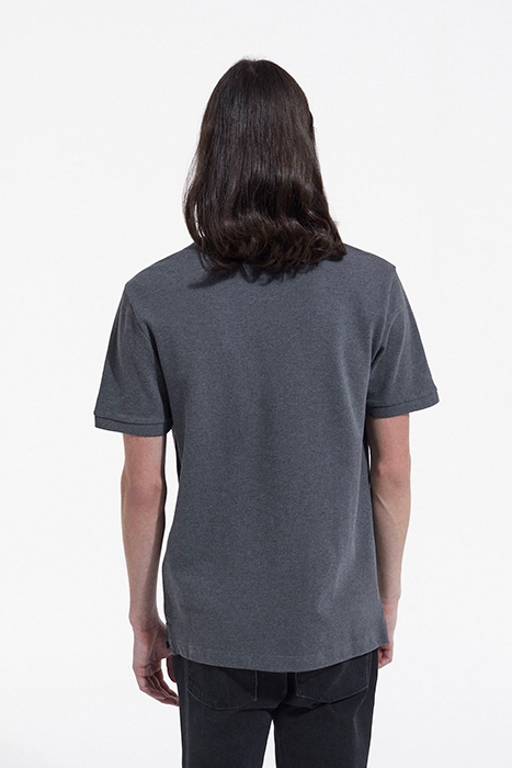 SHORT-SLEEVED POLO SHIRT WITH PIPING DETAIL GREY-NAVY 2