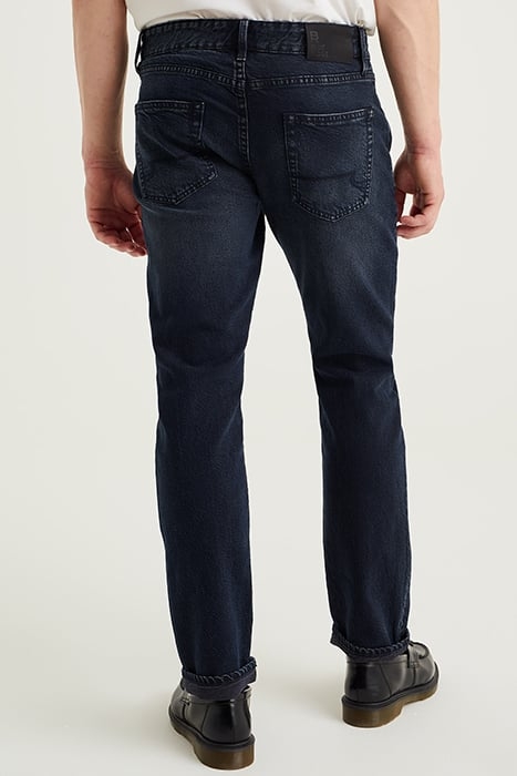 5POCKET MID WAIST DARK BLUE 2
