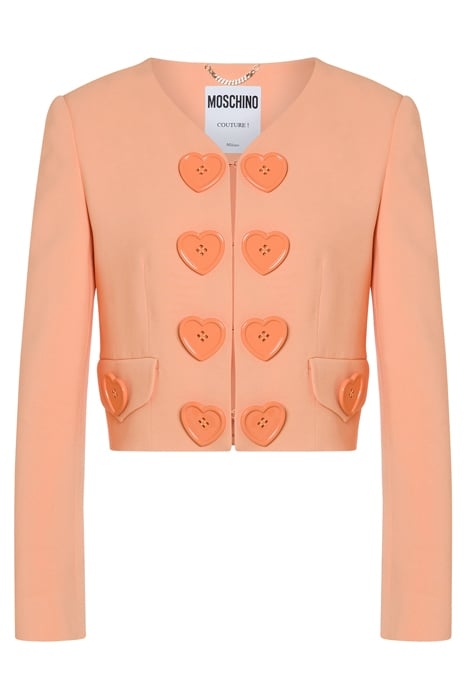 HEART BUTTONS CADY JACKET ORANGE 3