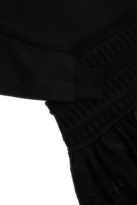 TEMPO HIGH NECK SWEA JET BLACK MINI DRESS 6